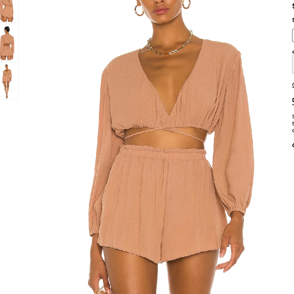 Camila Coelho Hattie Top And Matching Shorts